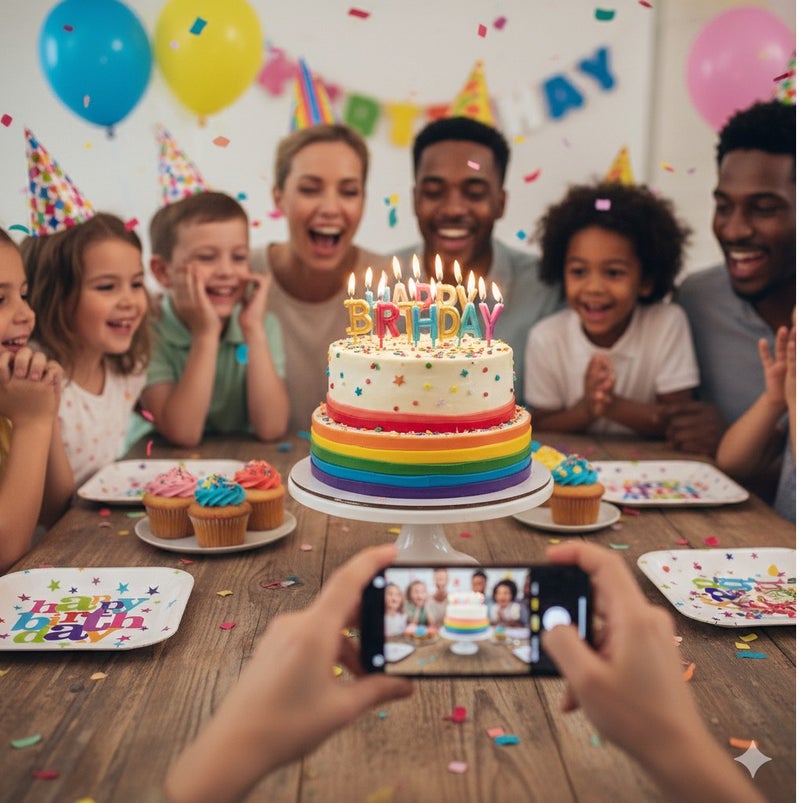 إيتالو شموع حروف عيد ميلاد – شمعة HAPPY BIRTHDAY متعددة الألوان لتزيين الكيك - Image 4